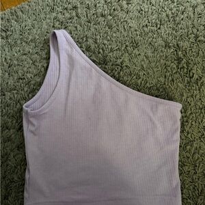 Lilac One-Shoulder Top